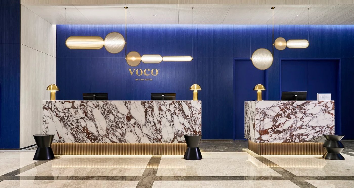 The lobby of voco Seoul Myeongdong, the conference venue